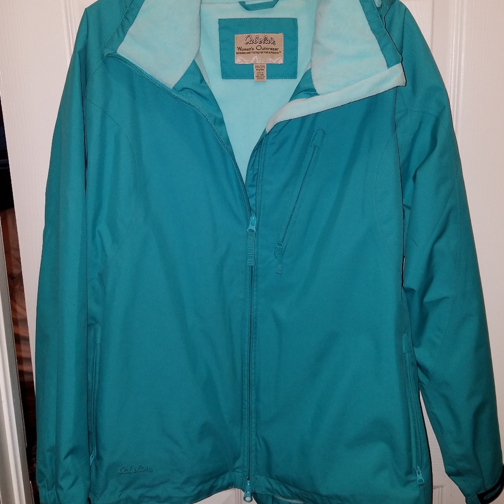 Cabelas Zip Front Lined Jacket Euc - image 1